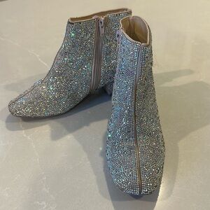 Betsy Johnson Cady Glitter Ankle Boot